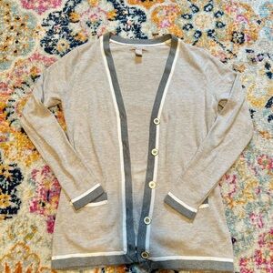 Gray, Tan and White Women's Banana Republic Cardigan Sweater